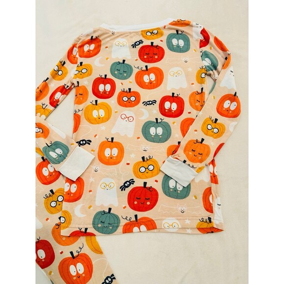 Little Sleepies OG Pumpkin Party Bamboo Pajama Set Size 4t - Picture 7 of 7